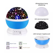 Afbeelding in Gallery-weergave laden, Galaxy Sterren Licht Projector

