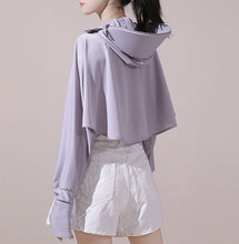 Afbeelding in Gallery-weergave laden, Ice silk windjack met uv-bescherming en capuchon
