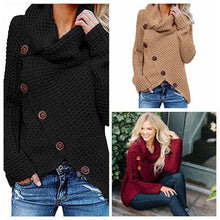 Afbeelding in Gallery-weergave laden, Irregular Ladies High Collar Sweater
