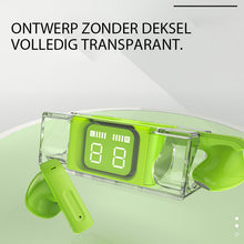 Afbeelding in Gallery-weergave laden, Draadloze oordopjes met transparant hoesje
