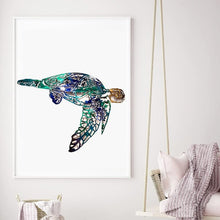 Afbeelding in Gallery-weergave laden, Metalen ornamenten voor zeedieren - cadeau voor natuurliefhebbers
