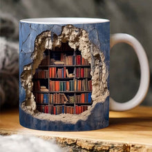 Afbeelding in Gallery-weergave laden, 3D boekenplank mok
