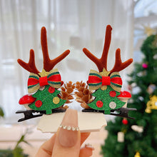 Afbeelding in Gallery-weergave laden, Rendier gewei Xmas haarclip
