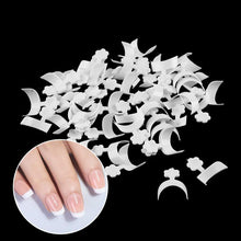 Afbeelding in Gallery-weergave laden, Glue-On French Manicure Nails Kit (100 stuks)
