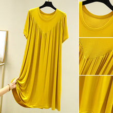 Afbeelding in Gallery-weergave laden, Super Soft Comfortable Short Sleeve Loose Pajama Dress
