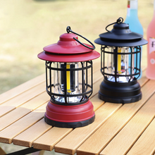 Afbeelding in Gallery-weergave laden, Draagbare retro-kampeer lamp
