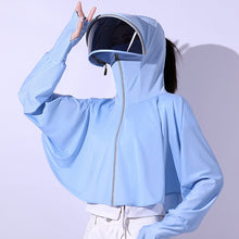 Afbeelding in Gallery-weergave laden, Ice silk windjack met uv-bescherming en capuchon

