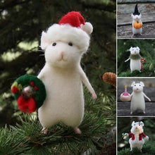 Afbeelding in Gallery-weergave laden, Felt Mouse and Pumpkin Ornament
