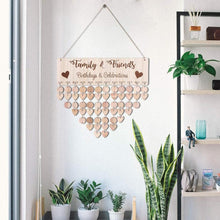 Afbeelding in Gallery-weergave laden, Wooden Anniversary Birthday Calendar Board
