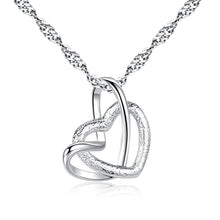 Afbeelding in Gallery-weergave laden, Frosted Dubbele Hart Ketting
