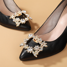 Afbeelding in Gallery-weergave laden, Afneembare strass hoge hak schoenen gesp
