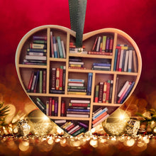 Afbeelding in Gallery-weergave laden, Boek Lovers Hart Ornament
