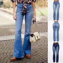 Afbeelding in Gallery-weergave laden, Flare-jeans met hoge taille

