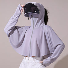 Afbeelding in Gallery-weergave laden, Ice silk windjack met uv-bescherming en capuchon
