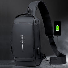 Afbeelding in Gallery-weergave laden, USB-opladen Sport Sling Anti-diefstal schoudertas

