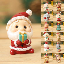 Afbeelding in Gallery-weergave laden, Handgemaakte dieren kerstman ornamenten
