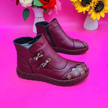 Afbeelding in Gallery-weergave laden, Echt lederen antislip laarzen met platte zolen voor dames
