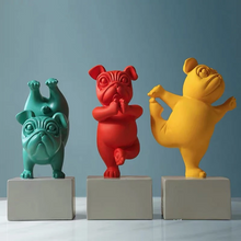 Afbeelding in Gallery-weergave laden, Yoga Bulldog standbeeld ornament
