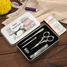 Afbeelding in Gallery-weergave laden, Europese antieke vintage naai dozen set
