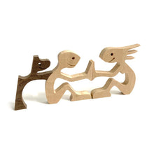 Afbeelding in Gallery-weergave laden, Dierenliefhebber - Tafelornamenten met houten sculptuur
