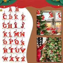 Afbeelding in Gallery-weergave laden, Gepersonaliseerde Kerstmis 24 letter ornamenten
