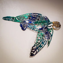 Afbeelding in Gallery-weergave laden, Metalen ornamenten voor zeedieren - cadeau voor natuurliefhebbers
