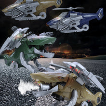 Afbeelding in Gallery-weergave laden, LED Transforming Dinosaur Helicopter Toy
