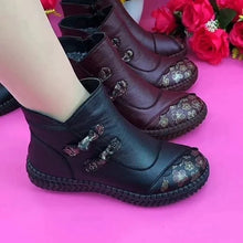 Afbeelding in Gallery-weergave laden, Echt lederen antislip laarzen met platte zolen voor dames
