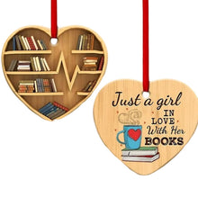 Afbeelding in Gallery-weergave laden, Boek Lovers Hart Ornament
