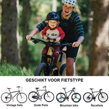 Afbeelding in Gallery-weergave laden, Voorgemonteerd kinderfietszitje en leuning
