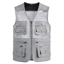 Afbeelding in Gallery-weergave laden, Zomers outdoor multi-pocket mesh vest
