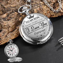 Afbeelding in Gallery-weergave laden, To My Son Quartz Pocket Chain Watch
