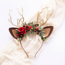 Afbeelding in Gallery-weergave laden, Rendier hoofdband-kerst rendier gewei
