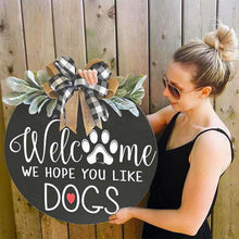 Afbeelding in Gallery-weergave laden, Welkomstlijst van houten lijst🐶🐾
