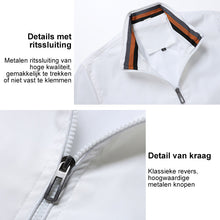 Afbeelding in Gallery-weergave laden, Casual jack voor heren in effen kleur

