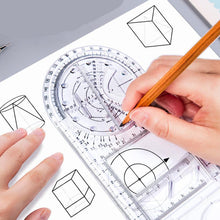 Afbeelding in Gallery-weergave laden, Multifunctionele geometrische liniaal
