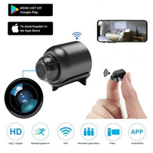 Afbeelding in Gallery-weergave laden, Mini WIFI-camera 1080P HD
