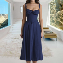 Afbeelding in Gallery-weergave laden, Carmen print bustier zonnejurk

