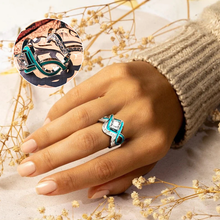 Afbeelding in Gallery-weergave laden, Turquoise Ocean Wave Ring
