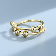 Afbeelding in Gallery-weergave laden, 4 Kralen Verstelbare Angst Relief Ring
