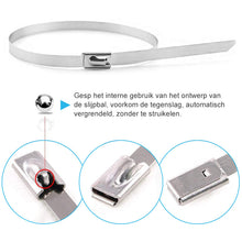 Afbeelding in Gallery-weergave laden, Multifunctionele vergrendelbare metalen kabelbinders (100 stuks)
