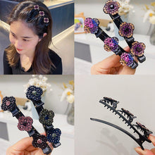 Afbeelding in Gallery-weergave laden, Haarclip met drie bloemen aan de zijkant
