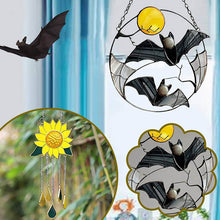 Afbeelding in Gallery-weergave laden, Halloween Vleermuizen | Druppelolie Zonnebloem | Decoratief Hangend Ornament
