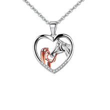 Afbeelding in Gallery-weergave laden, Meisje en paard ketting ketting
