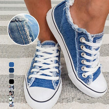 Afbeelding in Gallery-weergave laden, Denim canvas schoenen
