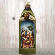 Afbeelding in Gallery-weergave laden, Kerststal met drie wijzen
