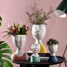 Afbeelding in Gallery-weergave laden, Kunst Portret Gezicht Plantenbak
