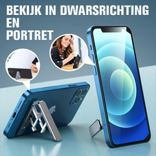 Afbeelding in Gallery-weergave laden, Ultradunne zelfklevende verstelbare telefoonstandaard
