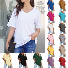 Afbeelding in Gallery-weergave laden, Ladies V-Neck T-Shirt
