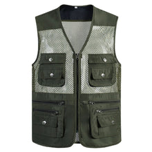 Afbeelding in Gallery-weergave laden, Zomers outdoor multi-pocket mesh vest
